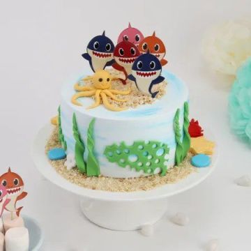 Underwater Theme Fondant Cake 1 Kg