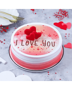 I Love You Chocolate Poster Cake Half Kg