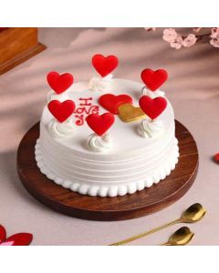 I Love You Valentine Cake Half Kg