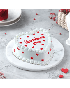 Valentine Day Truffle Heart Shaped Cake Half Kg