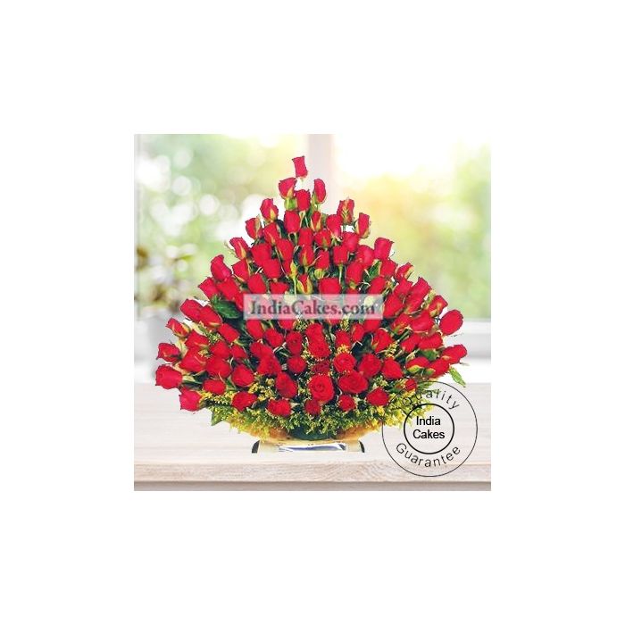 100 Red Roses Arrengement 100 Red Roses Arrengement
