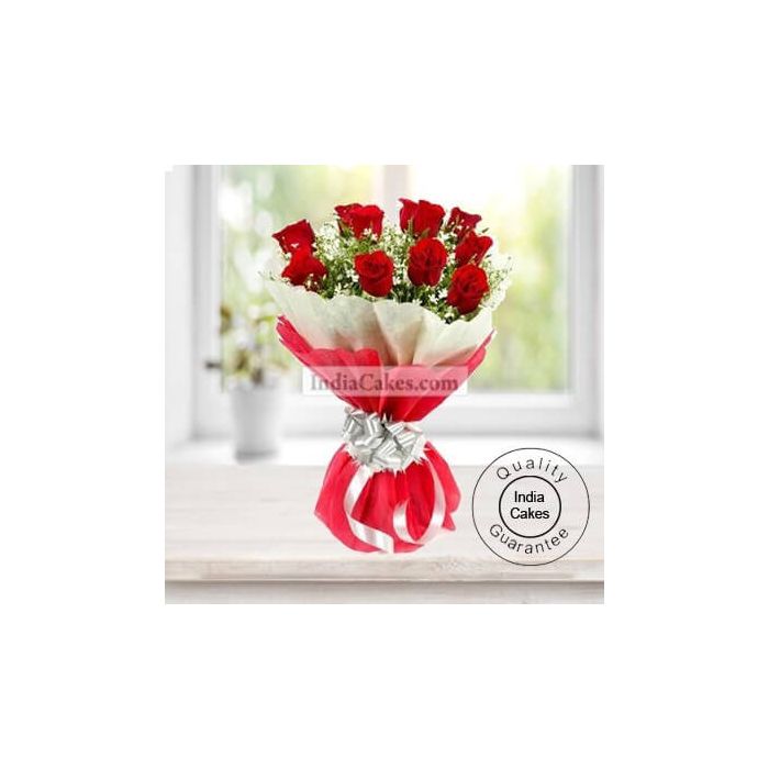 12 Red Roses Bunch