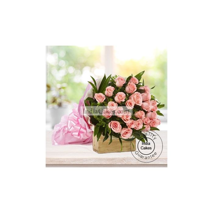 25 Pink Roses Bunch 25 Pink Roses Bunch