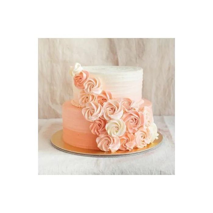 Eggless 3 Kg Two Tier Chocolate Truffle Cake