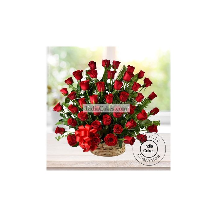30 Red Roses Basket Arrengement 30 Red Roses Basket Arrengement