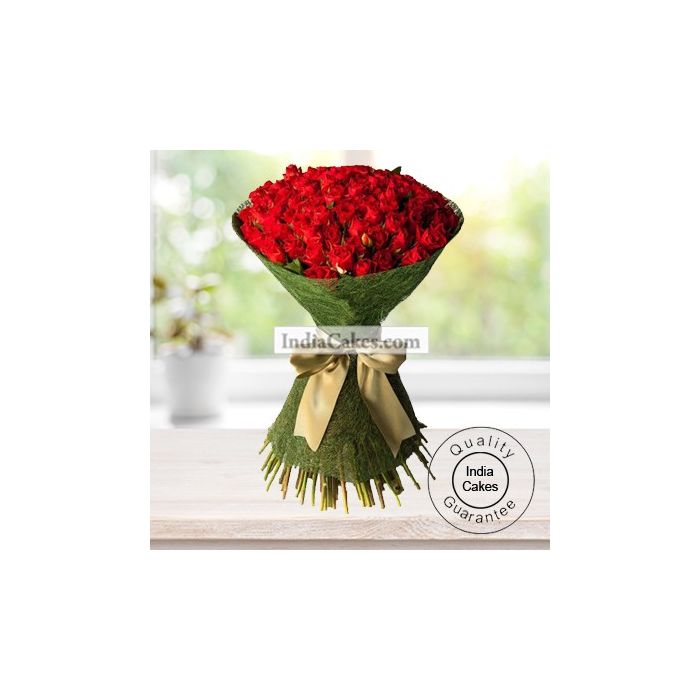 60 Red Roses Bunch
