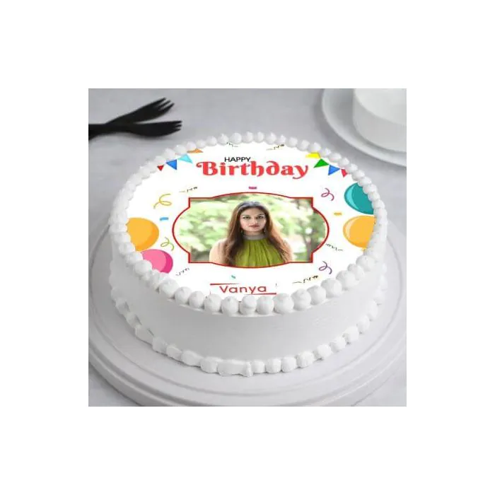 Birthday Photo Cake Half Kg For Her