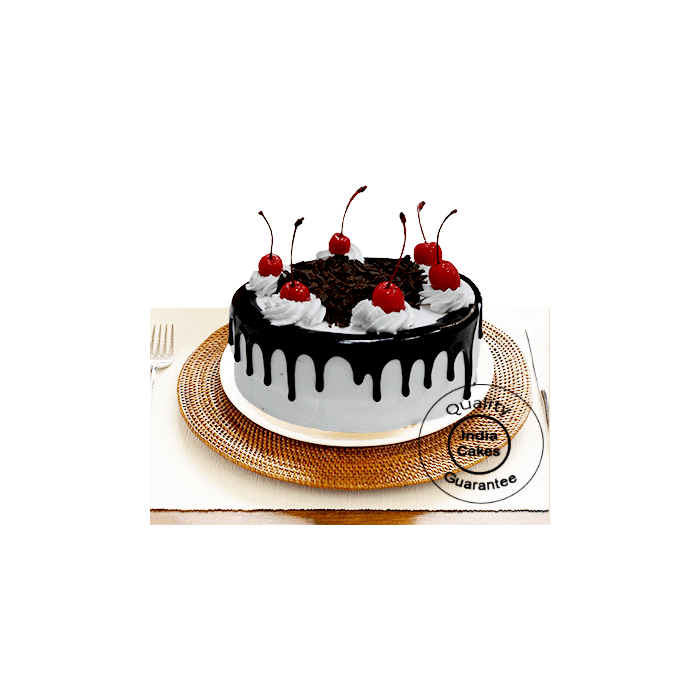 1 Kg Black Forest Gel Cake with Cherry