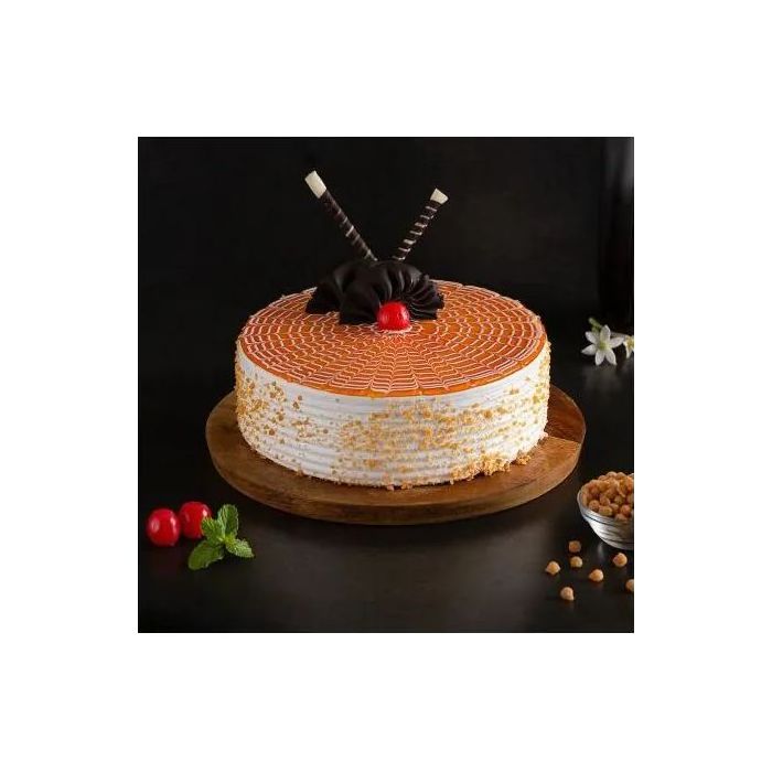 Eggless Butterscotch Appetizing Cake Half Kg