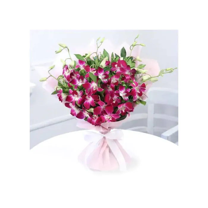 Charming 6 Purple Orchids Bouquet