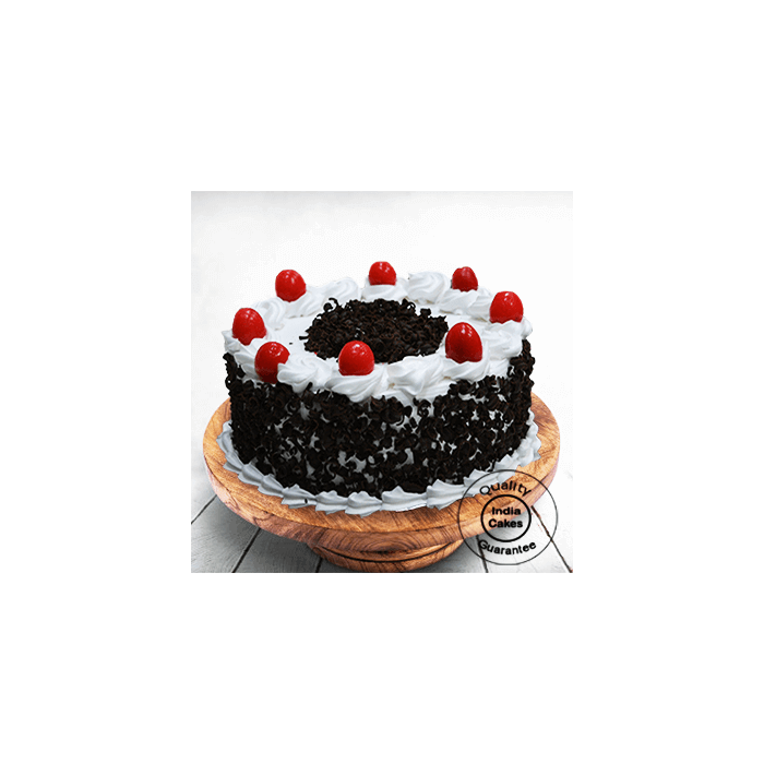 1 Kg Cream and Cherry Black Forest Cake