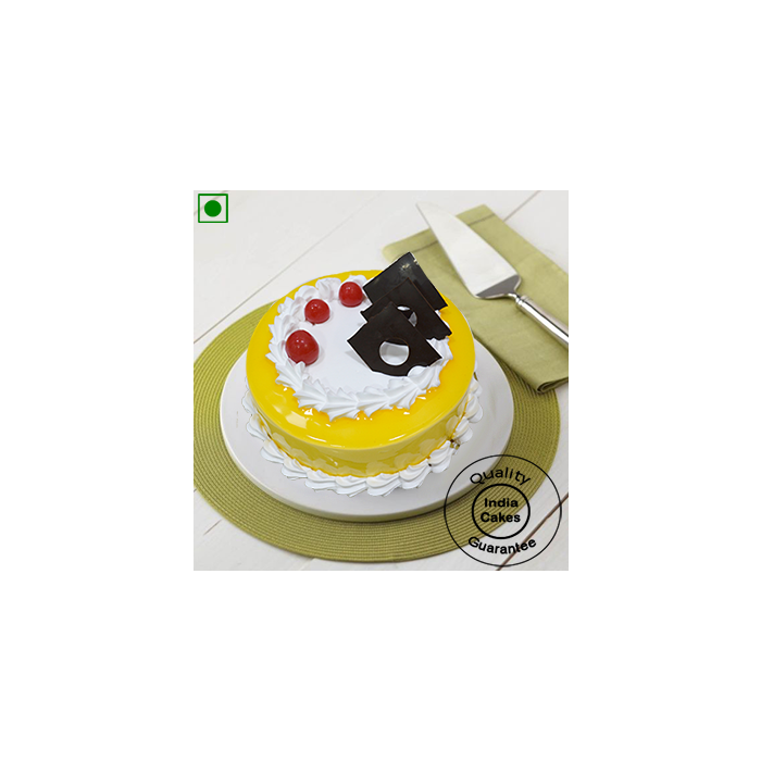 Eggless Half Kg Pineapple Cake_11 Eggless Half Kg Pineapple Cake_11