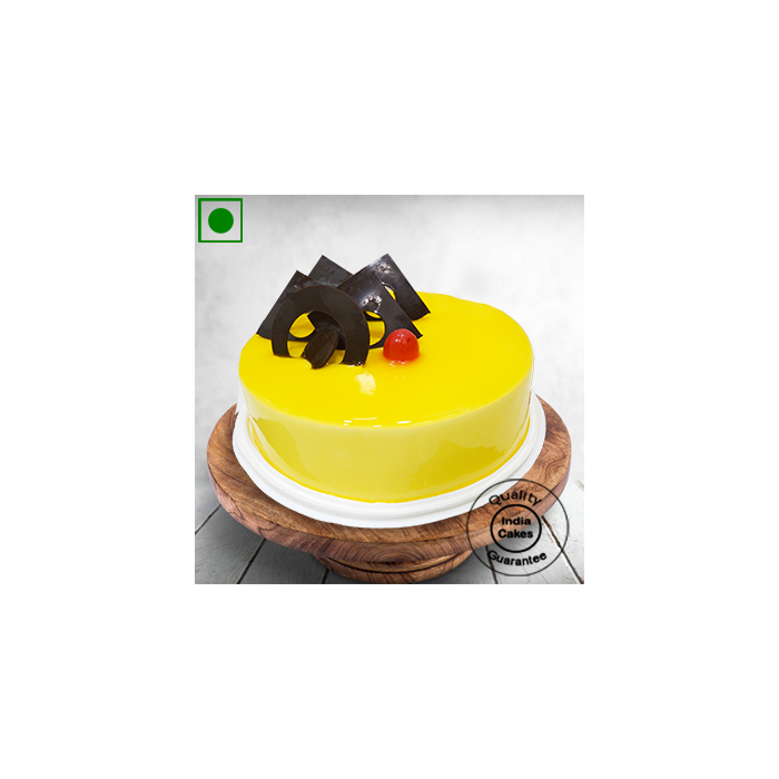 Eggless Half Kg Pineapple Cake_12