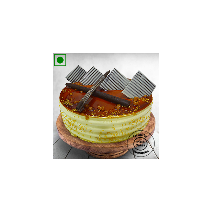 Eggless Tempting Butterscotch Cake Half Kg
