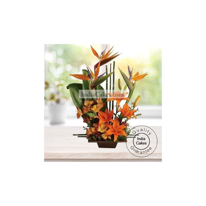 EXOTIC ARRANGEMENT OF MIX FLOWERS EXOTIC ARRANGEMENT OF MIX FLOWERS