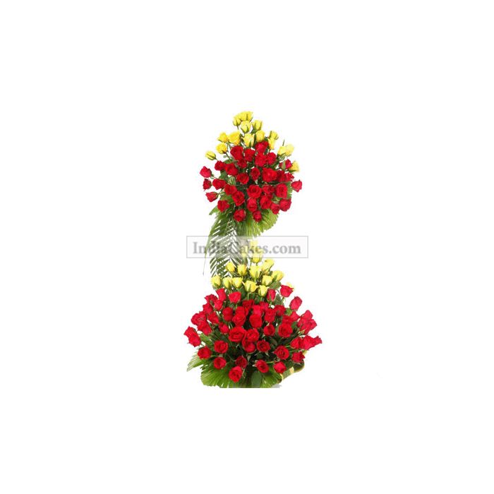3-4 Feet Arrangement of Red and Yellow Roses 3-4 Feet Arrangement of Red and Yellow Roses