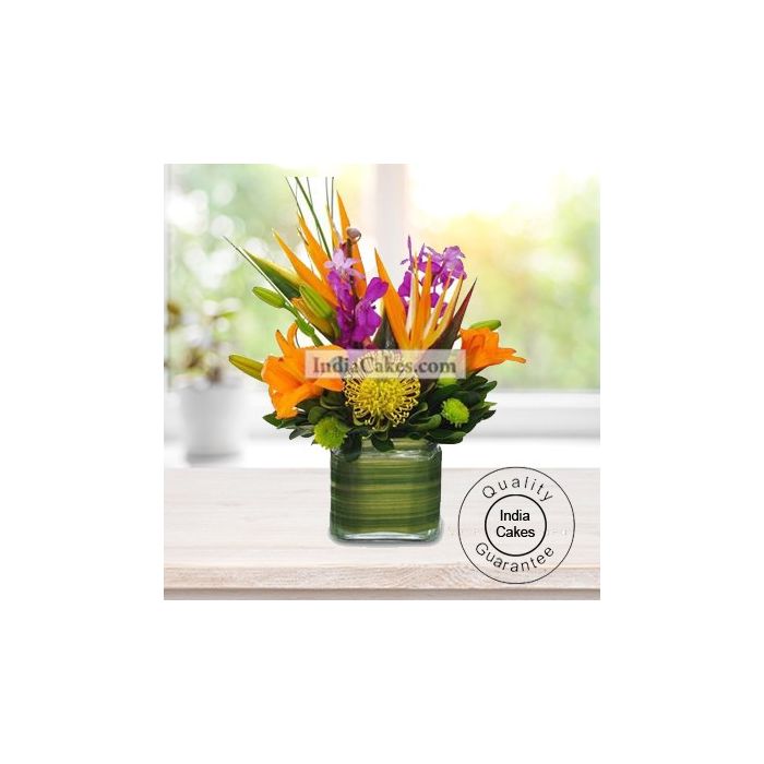ARRANGEMENT OF MIX EXOTIC FLOWERS ARRANGEMENT OF MIX EXOTIC FLOWERS