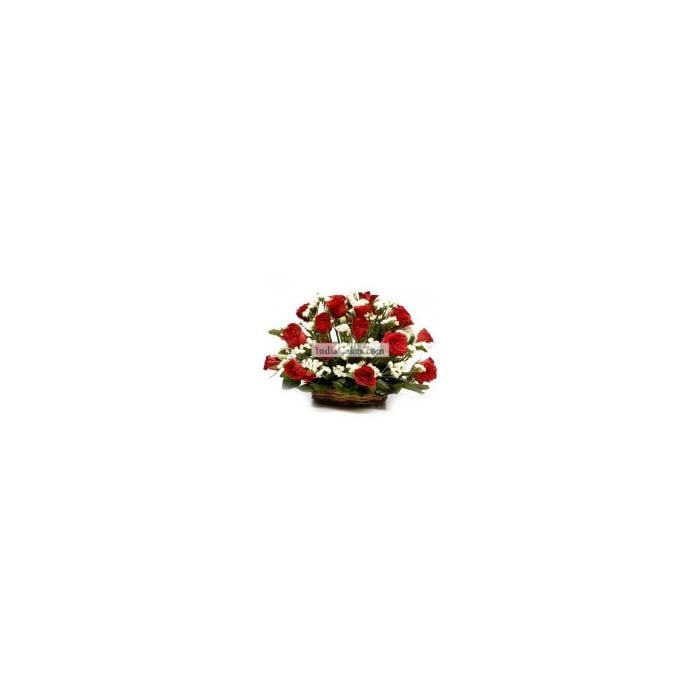 18 Red Roses Basket Arrangement 18 Red Roses Basket Arrangement