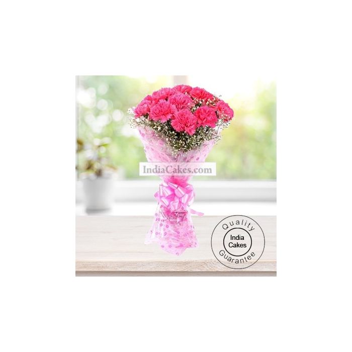 10 PINK CARNATIONS BUNCH 10 PINK CARNATIONS BUNCH