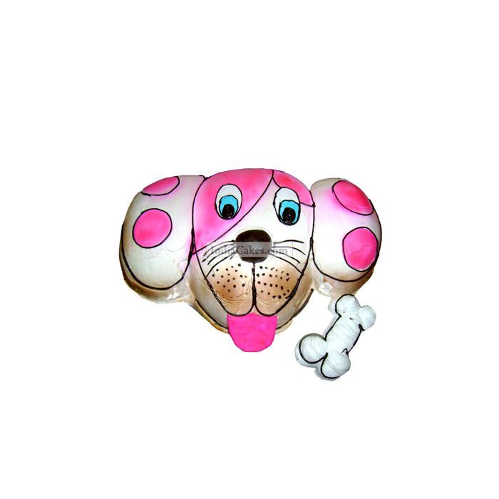 Fondant Doggy Face Cake Two Kilogram