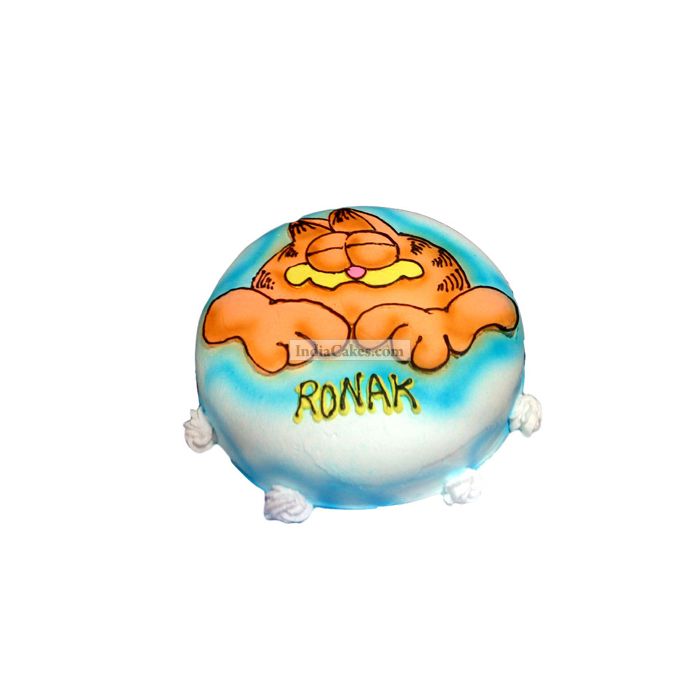Fondant Garfield Cake Two Kilogram Fondant Garfield Cake Two Kilogram