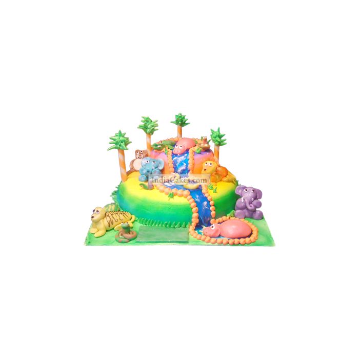 4 Kg Jungle Theme Cake 4 Kg Jungle Theme Cake