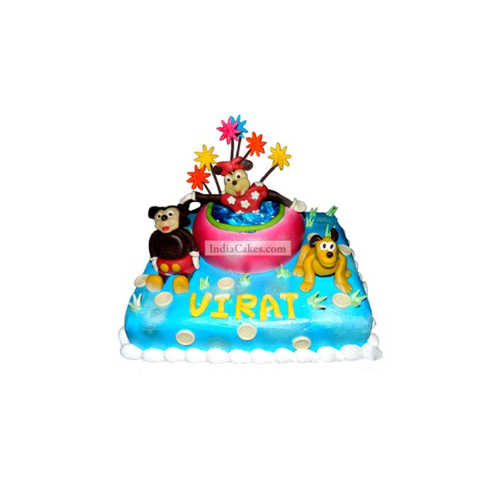 3 Kg Mickey And Friends Cake 3 Kg Mickey And Friends Cake