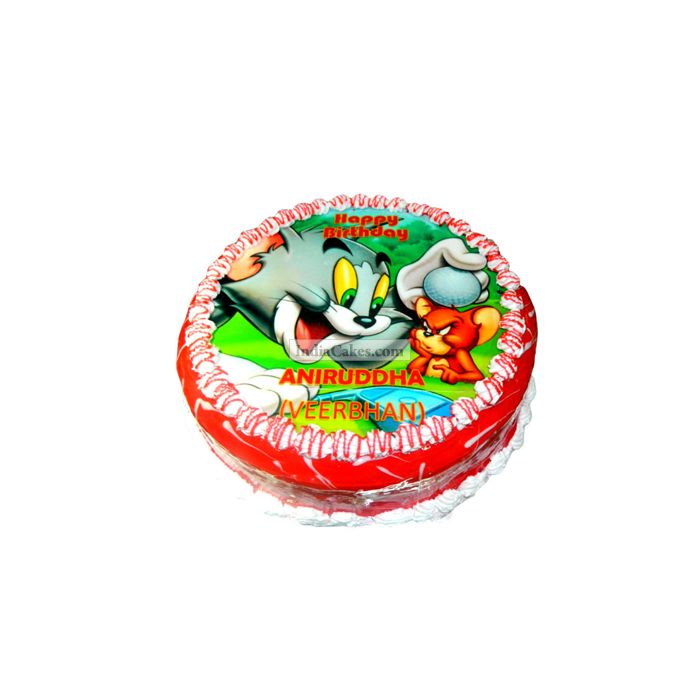 2 Kg Tom And Jerry Photo Cake 2 Kg Tom And Jerry Photo Cake