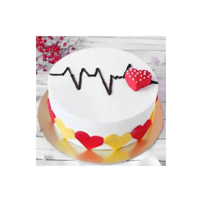 Eggless Heartbeat Cake Half Kg Eggless Heartbeat Cake Half Kg