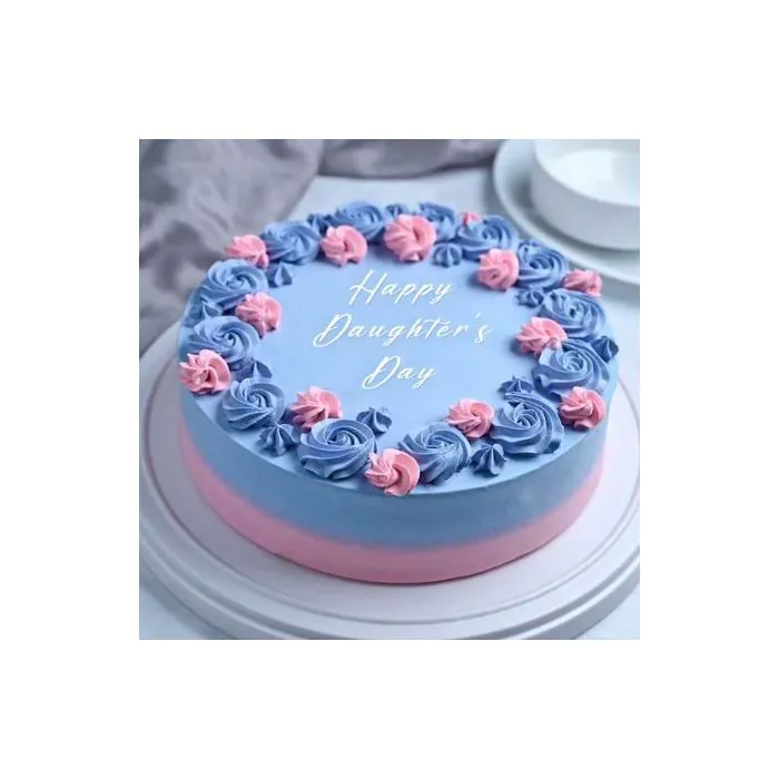 Eggless Impressive Strawberry Daughters Day Cake Half Kg