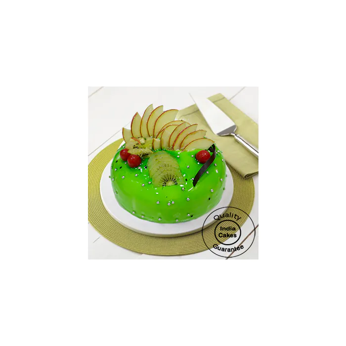 Kiwi Cake with Fresh Fruit Half Kg Kiwi Cake with Fresh Fruit Half Kg