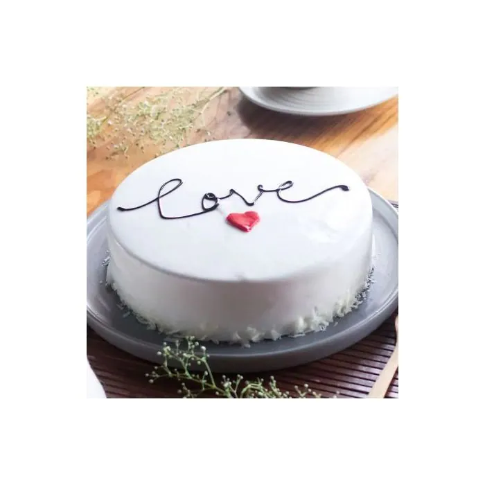 Eggless Little Heart White Forest Cake Half Kg Eggless Little Heart White Forest Cake Half Kg