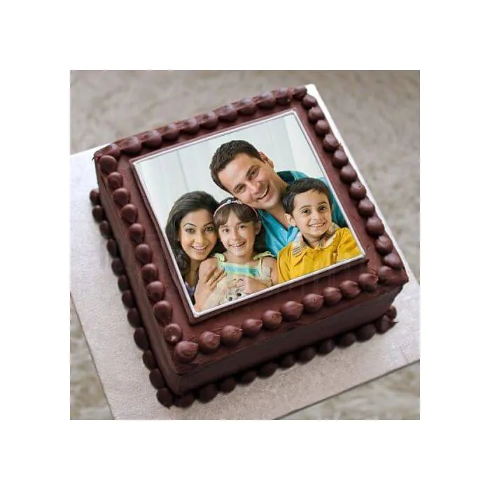 Luscious Chocolate Truffle Photo Cake Half Kgs