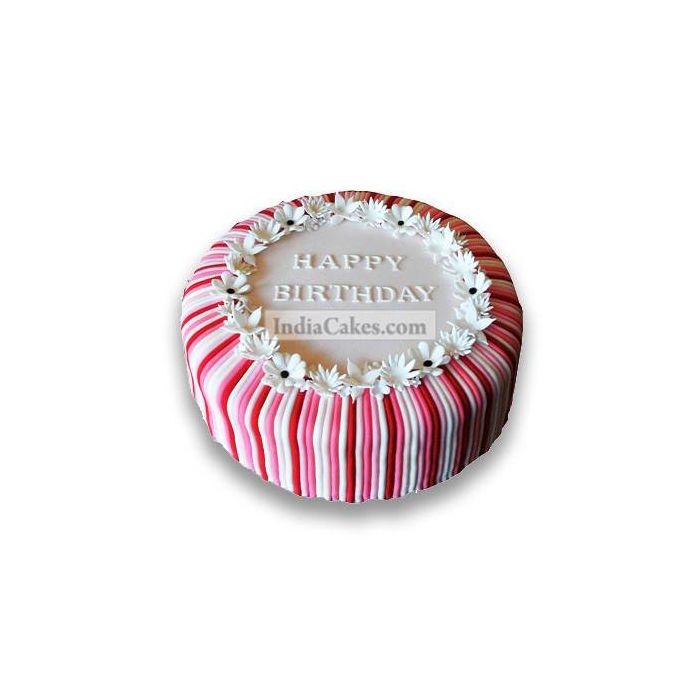 2.5 Kg Candy Stripe Cake
