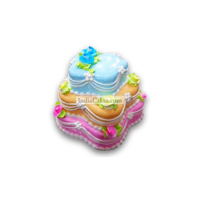 5 Kg Colourful Wedding Cake 5 Kg Colourful Wedding Cake