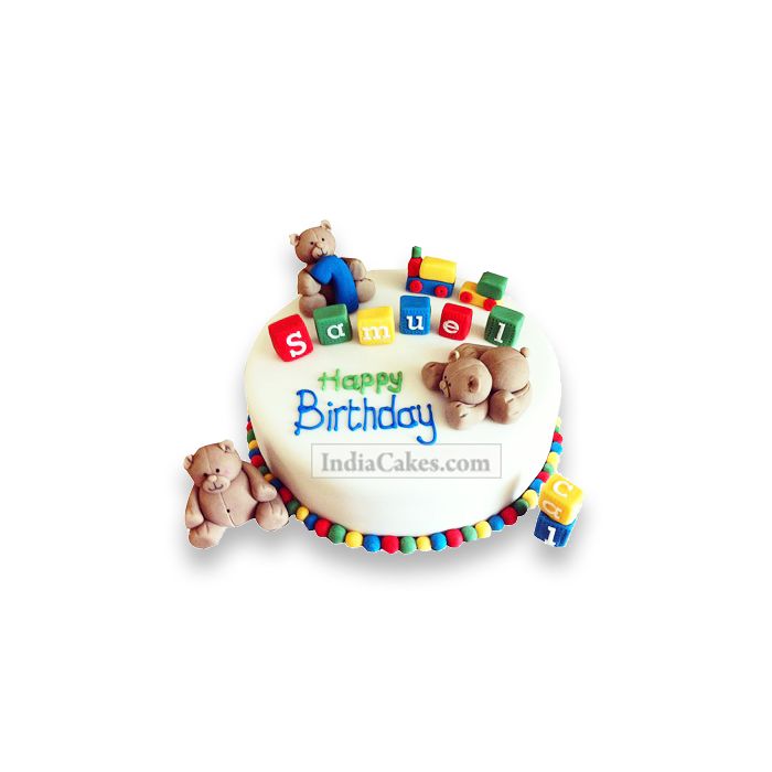Fondant Cute Teddy Cake Two Kilogram Fondant Cute Teddy Cake Two Kilogram