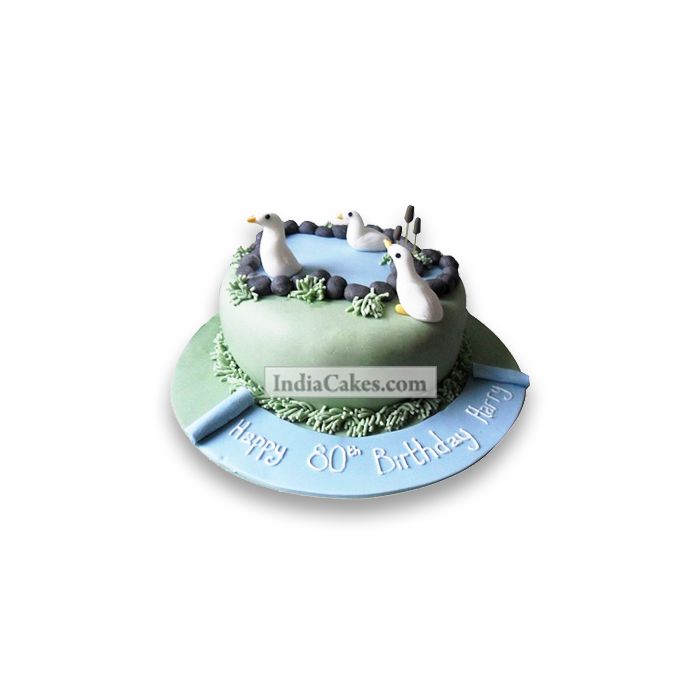 Fondant Lovely Swan Cake Two Kilogram Fondant Lovely Swan Cake Two Kilogram