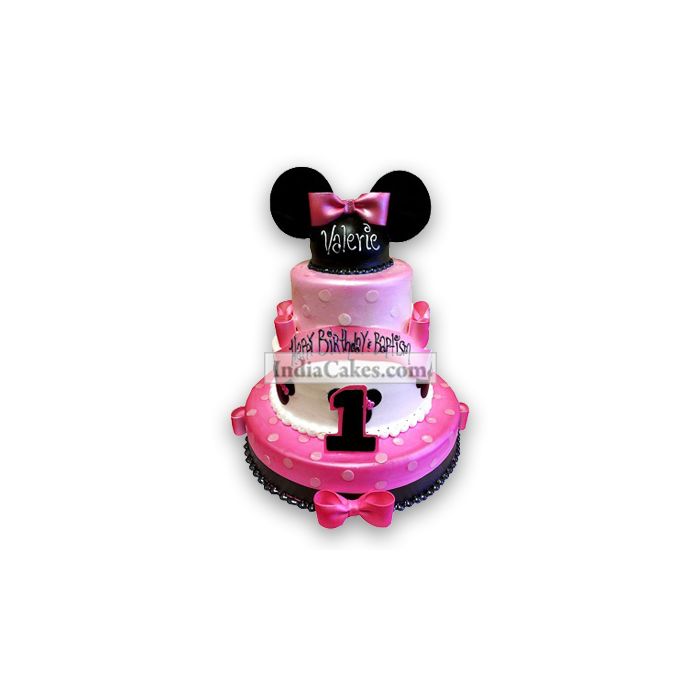 8 Kg Minnie Mouse 3 Tier Cake 8 Kg Minnie Mouse 3 Tier Cake
