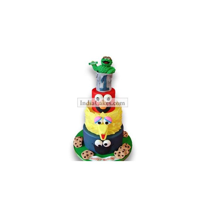 6 Kg Seasame Street Cake 6 Kg Seasame Street Cake