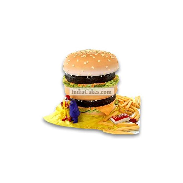 2.5 Kg Yummy Burger Cake 2.5 Kg Yummy Burger Cake