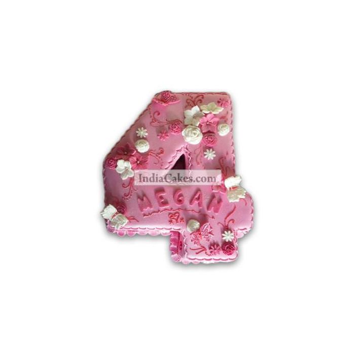 4th Birthday Flower Cake Three Kilogram 4th Birthday Flower Cake Three Kilogram