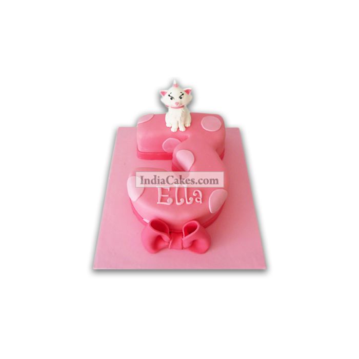 3rd Birthday Kitty Cake Three Kilogram 3rd Birthday Kitty Cake Three Kilogram