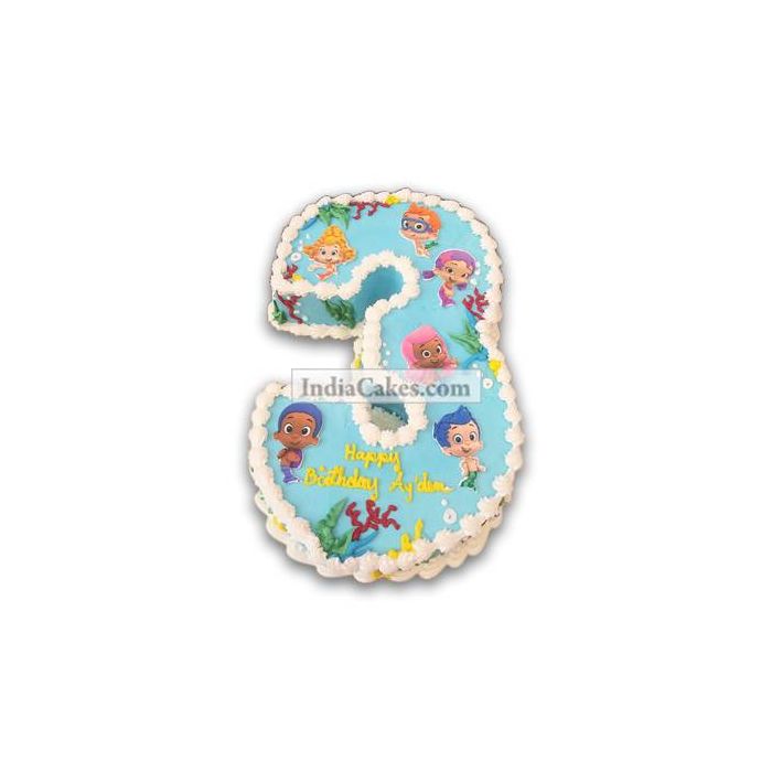 3rd Birthday Little Mermaid Cake Three Kilogram 3rd Birthday Little Mermaid Cake Three Kilogram