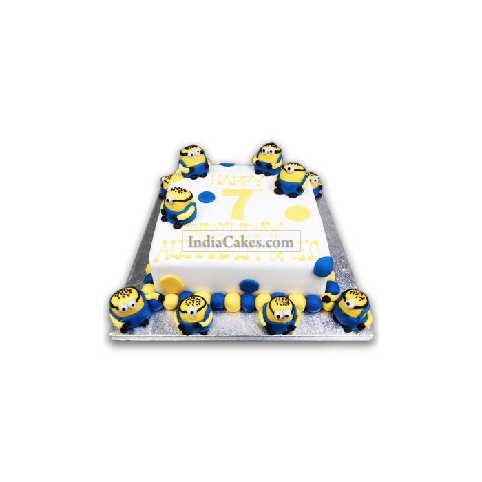 7th Birthday Minion Cake Three Kilogram 7th Birthday Minion Cake Three Kilogram