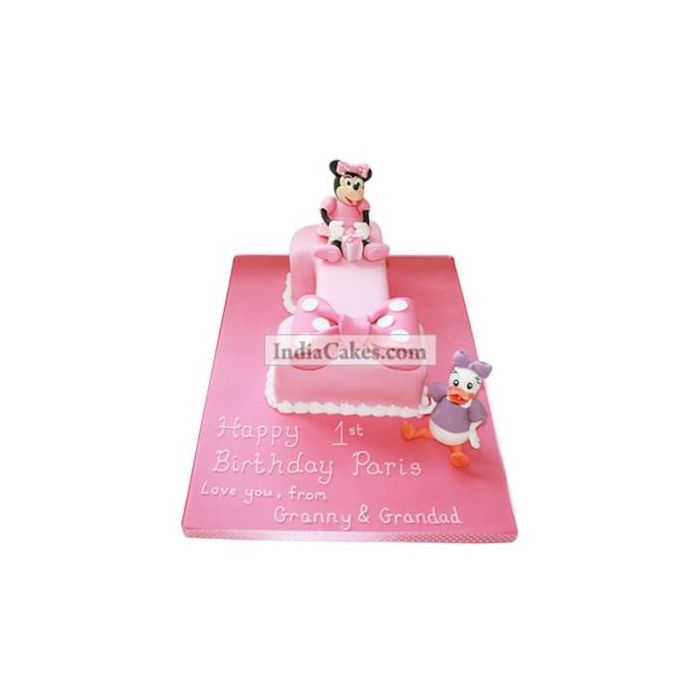 1st Birthday Minnie and Daisy Cake Three Kilogram 1st Birthday Minnie and Daisy Cake Three Kilogram