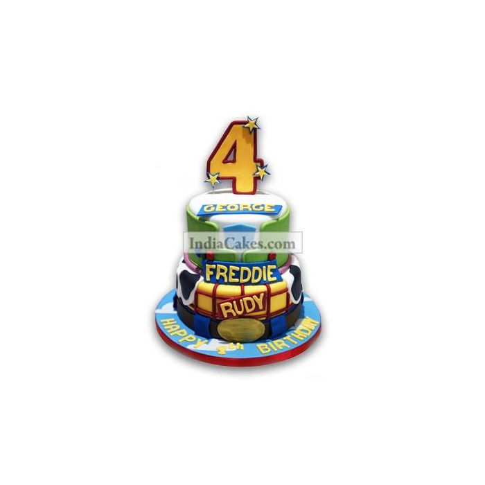 3 Kg 4th Birthday Toy Story Cake 3 Kg 4th Birthday Toy Story Cake
