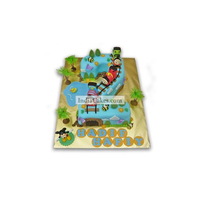 2nd Birthday Train and Mickey Cake Three Kilogram 2nd Birthday Train and Mickey Cake Three Kilogram