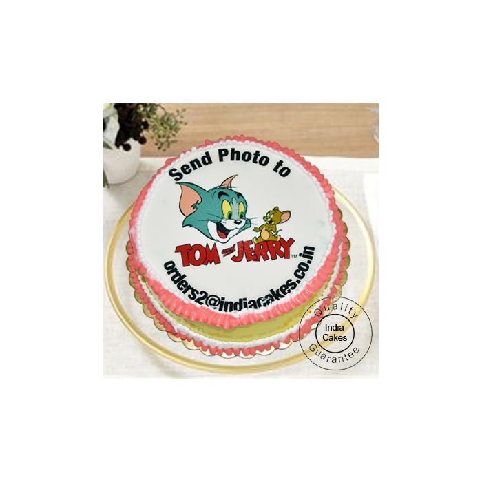 1 Kg Eggless Pineapple Photo Cake with 12 Mix Roses Bunch
