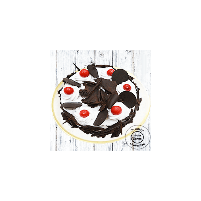1 Kg Rich Black Forest Cake with Cherry