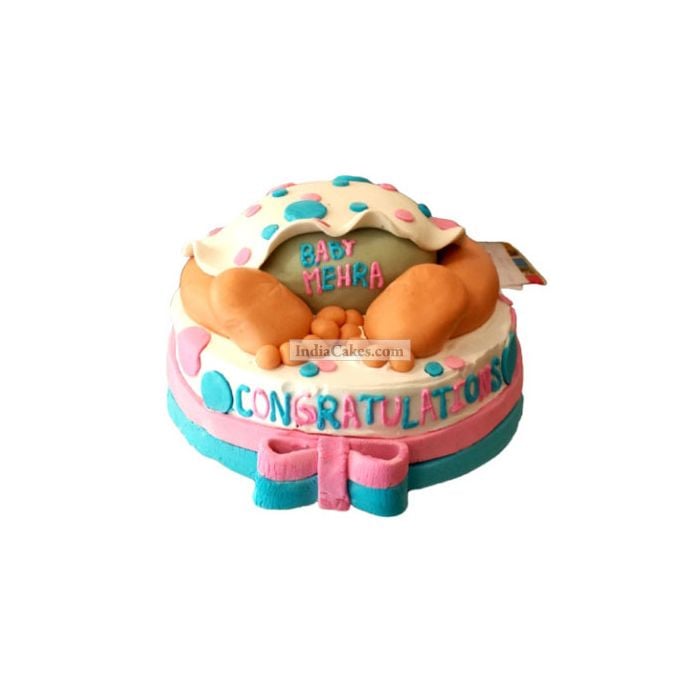 2 Kg Baby Shower Cake 